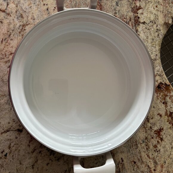 Vintage Sanko Ware Kikyo Porcelain Clad Steel Enamelware Lidded Pot Cookware NEW - Picture 4 of 7